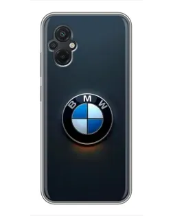 Чохол для Xiaomi POCO M5 з картинкою «Логотип BMW — мінімалізм»