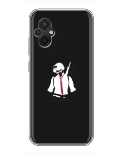 Чохол для Xiaomi POCO M5 з картинкою «PUBG — силует воїна»