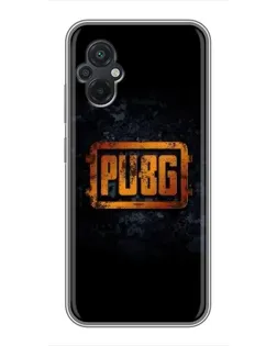 Чохол для Xiaomi POCO M5 з картинкою «PUBG — золотий логотип»