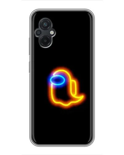 Чохол для Xiaomi POCO M5 з картинкою «Among Us неонове сяйво»