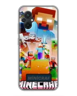 Чохол для Xiaomi POCO M5 з картинкою «Minecraft герої гри» Чохол для Xiaomi POCO M5 з картинкою «Minecraft герої гри»