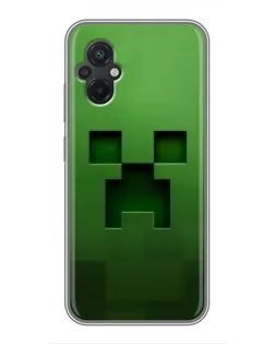 Чехол для Xiaomi POCO M5 с картинкой «Крипер микро-дизайн»