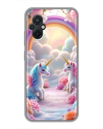 Чехол для Xiaomi POCO M5 с картинкой «Радуга и единороги» Чехол для Xiaomi POCO M5 с картинкой «Радуга и единороги»