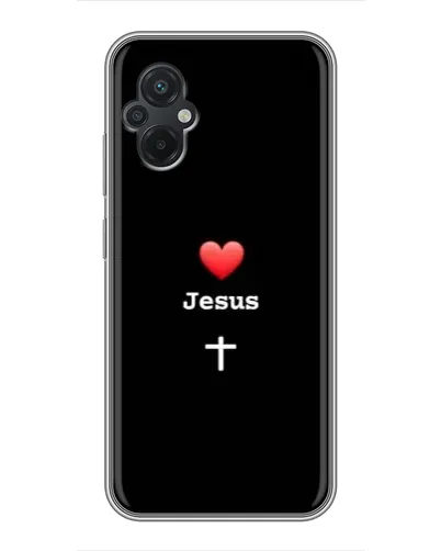 Чехол для Xiaomi POCO M5 с картинкой «Сердце - Jesus» Чехол для Xiaomi POCO M5 с картинкой «Сердце - Jesus»