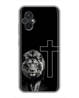 Чохол для Xiaomi POCO M5 з картинкою «Лев та Хрест»