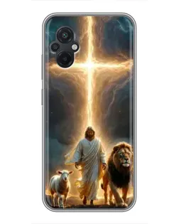 Чохол для Xiaomi POCO M5 з картинкою «Лев Юди та Світло»
