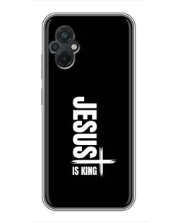 Чехол для Xiaomi POCO M5 с картинкой «Вертикаль веры Jesus»
