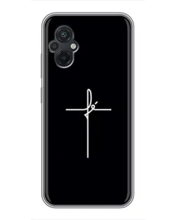 Чехол для Xiaomi POCO M5 с картинкой «Тонкий крест»