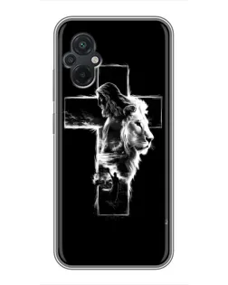 Чехол для Xiaomi POCO M5 с картинкой «Сияющий крест Jesus»