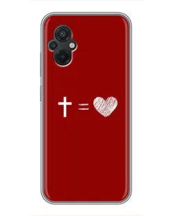 Чехол для Xiaomi POCO M5 с картинкой «Уравнение любви»