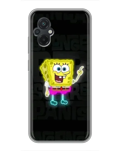 Чохол для Xiaomi POCO M5 з картинкою «Неоновий Губка Боб»