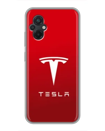 Чехол для Xiaomi POCO M5 с картинкой «Tesla Red Classic»