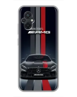 Чохол для Xiaomi POCO M5 з картинкою «Mercedes — білий карбон»