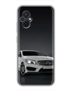 Чохол для Xiaomi POCO M5 з картинкою «Mercedes AMG GT Silver»