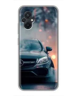 Чохол для Xiaomi POCO M5 з картинкою «Mercedes — нічне місто»