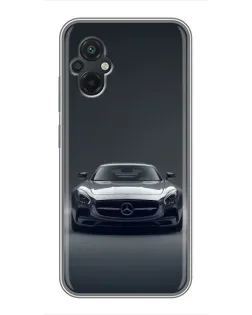 Чохол для Xiaomi POCO M5 з картинкою «Mercedes на чорному»