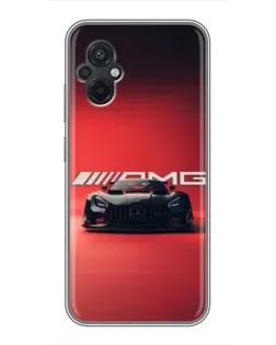 Чохол для Xiaomi POCO M5 з картинкою «Mercedes AMG — червона лінія»