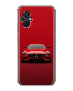 Чохол для Xiaomi POCO M5 з картинкою «Червоний Mercedes AMG»