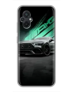 Чохол для Xiaomi POCO M5 з картинкою «Темний Mercedes AMG»