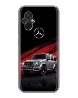 Чохол для Xiaomi POCO M5 з картинкою «Mercedes G-Class червоний»