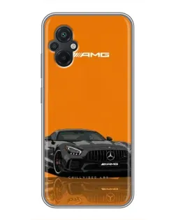 Чохол для Xiaomi POCO M5 з картинкою «Помаранчевий Mercedes AMG»