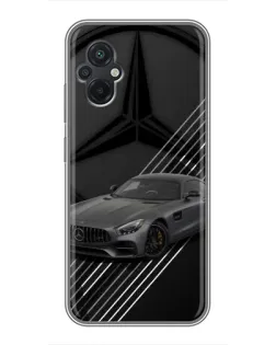 Чохол для Xiaomi POCO M5 з картинкою «Mercedes AMG — графіка»