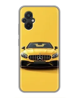 Чохол для Xiaomi POCO M5 з картинкою «Жовтий Mercedes GT»
