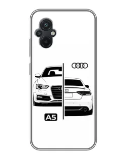 Чохол для Xiaomi POCO M5 з картинкою «Audi — контрастний дизайн»