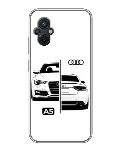 Чохол для Xiaomi POCO M5 з картинкою «Audi — контрастний дизайн» Чохол для Xiaomi POCO M5 з картинкою «Audi — контрастний дизайн»