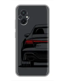 Чохол для Xiaomi POCO M5 з картинкою «Задня частина Audi — арт»
