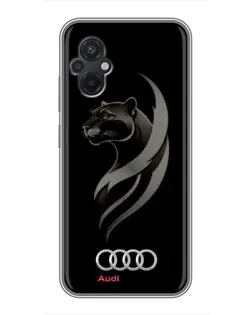 Чохол для Xiaomi POCO M5 з картинкою «Графіка — пантера та Audi»