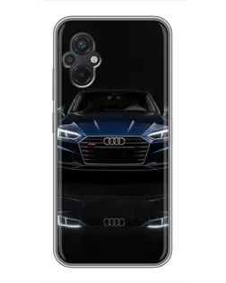 Чохол для Xiaomi POCO M5 з картинкою «Audi — нічне відображення»
