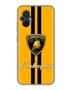 Чохол для Xiaomi POCO M5 з картинкою «Lamborghini Stripe жовтий»