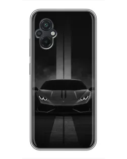 Чохол для Xiaomi POCO M5 з картинкою «Lamborghini симетрія доріг»