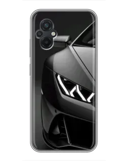 Чохол для Xiaomi POCO M5 з картинкою «Lamborghini фари деталізація»