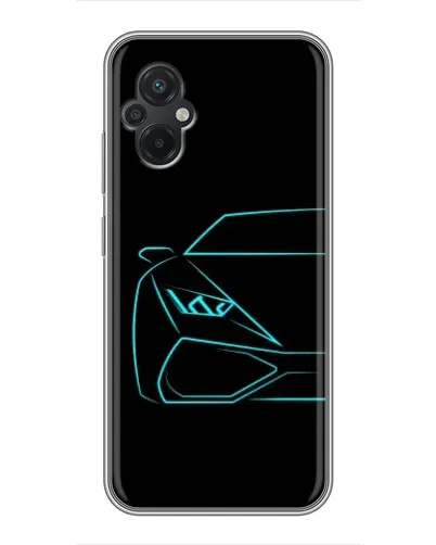 Чохол для Xiaomi POCO M5 з картинкою «Блакитний силует Lamborghini» Чохол для Xiaomi POCO M5 з картинкою «Блакитний силует Lamborghini»