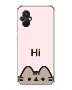 Чохол для Xiaomi POCO M5 з картинкою «Пушин каже Hi»