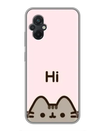 Чохол для Xiaomi POCO M5 з картинкою «Пушин каже Hi» Чохол для Xiaomi POCO M5 з картинкою «Пушин каже Hi»