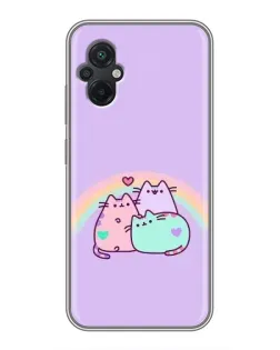 Чохол для Xiaomi POCO M5 з картинкою «Веселкові Пушини»