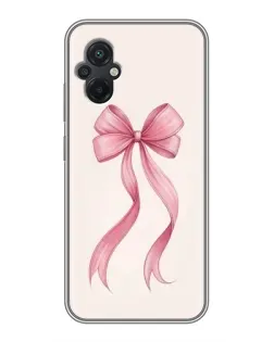 Чохол для Xiaomi POCO M5 з картинкою «Рожевий бант»