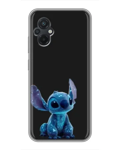 Чехол для Xiaomi POCO M5 с картинкой «Стич на черном»