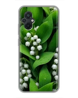 Чохол для Xiaomi POCO M5 з картинкою «Конвалії в зелені»