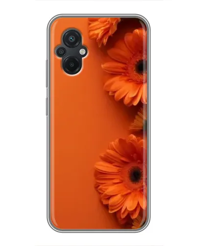 Чохол для Xiaomi POCO M5 з картинкою «Помаранчеві гербери»