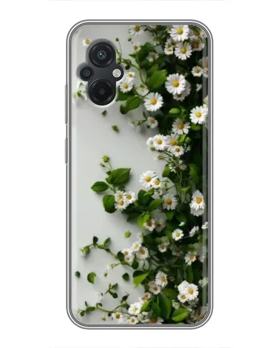 Чохол для Xiaomi POCO M5 з картинкою «Гілка дрібних білих квітів»