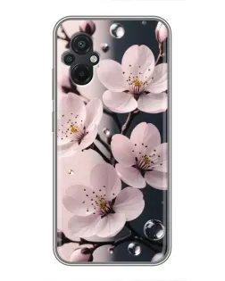 Чохол для Xiaomi POCO M5 з картинкою «Ніжня сакура та краплі» Чохол для Xiaomi POCO M5 з картинкою «Ніжня сакура та краплі»