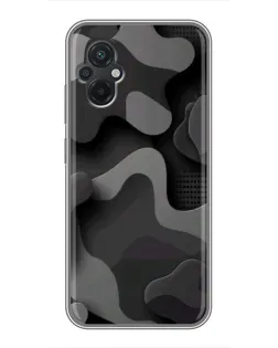 Чохол для Xiaomi POCO M5 з картинкою «Темний абстрактний камуфляж»