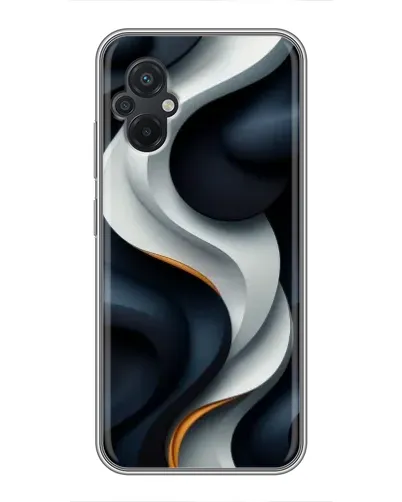 Чохол для Xiaomi POCO M5 з картинкою «Об'ємні чорно-білі стрічки» Чохол для Xiaomi POCO M5 з картинкою «Об'ємні чорно-білі стрічки»
