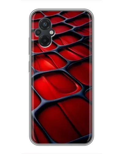 Чохол для Xiaomi POCO M5 з картинкою «Червона глянцева сітка» Чохол для Xiaomi POCO M5 з картинкою «Червона глянцева сітка»