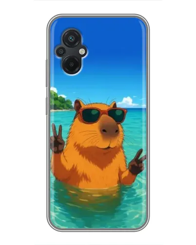 Чохол для Xiaomi POCO M5 з картинкою «Морська капібара»