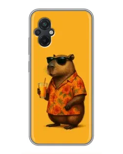 Чохол для Xiaomi POCO M5 з картинкою «Капібара на відпочинку»